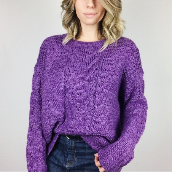 American Eagle Outfitters Sweaters - American Eagle Oversized Cable Knit Sweater